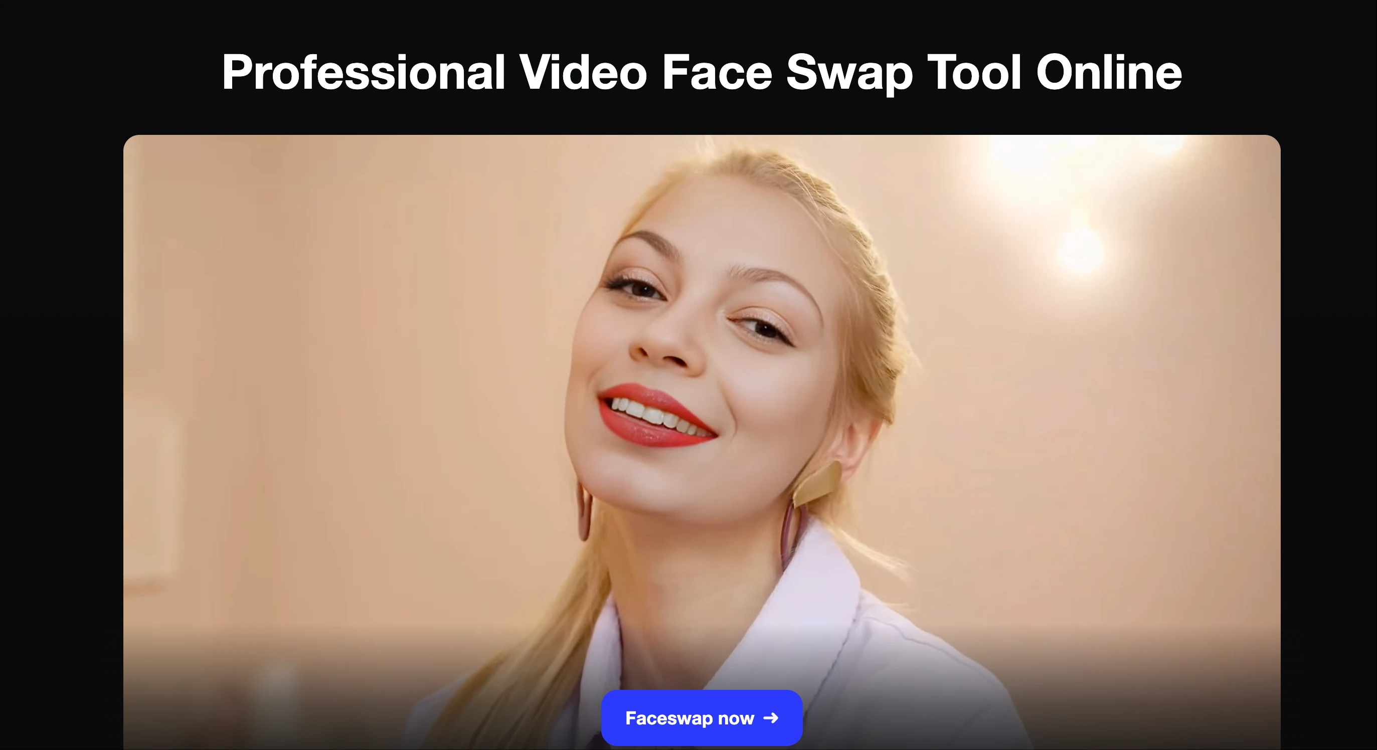 DeepSwap AI realistic video face swap demo