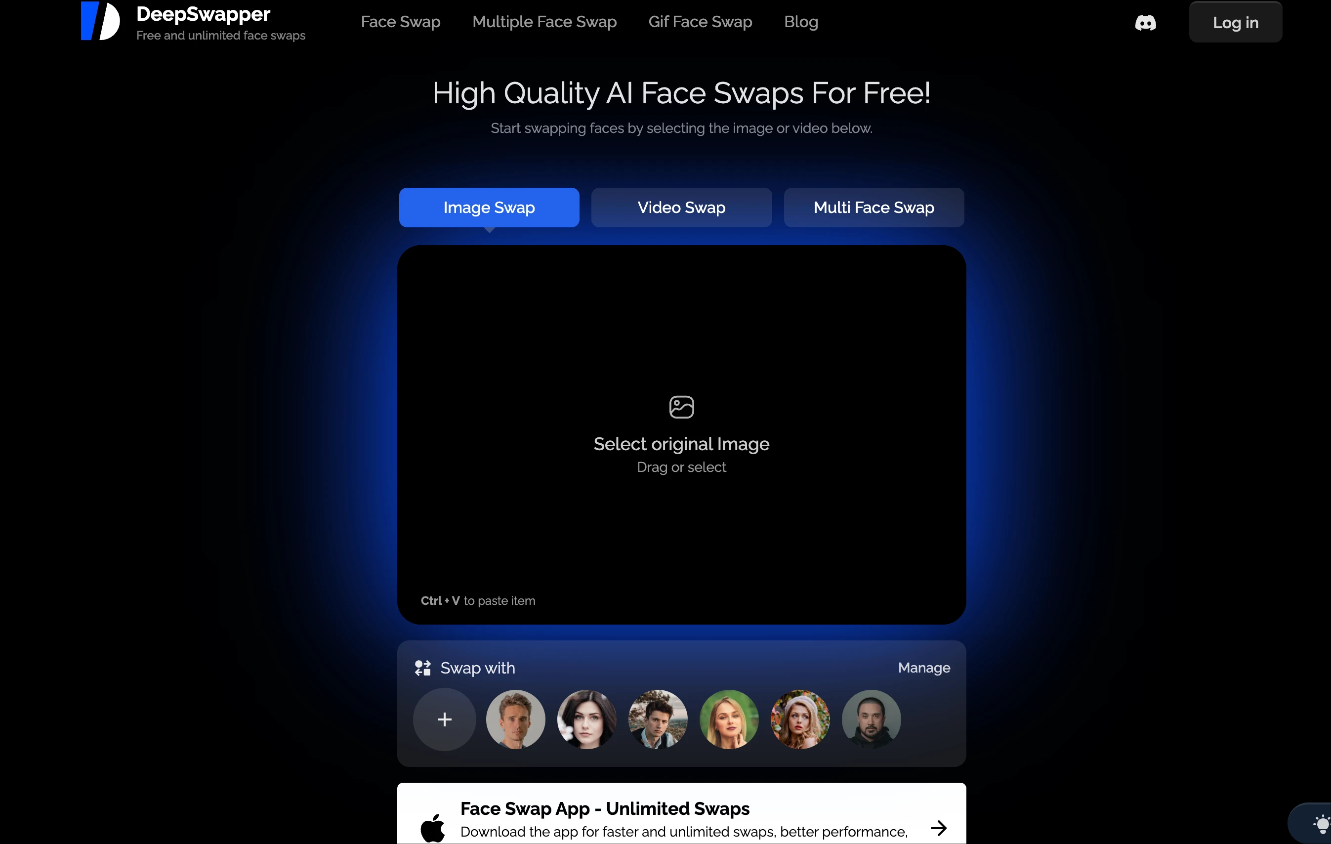 DeepSwapper.com realistic GIF face swap example