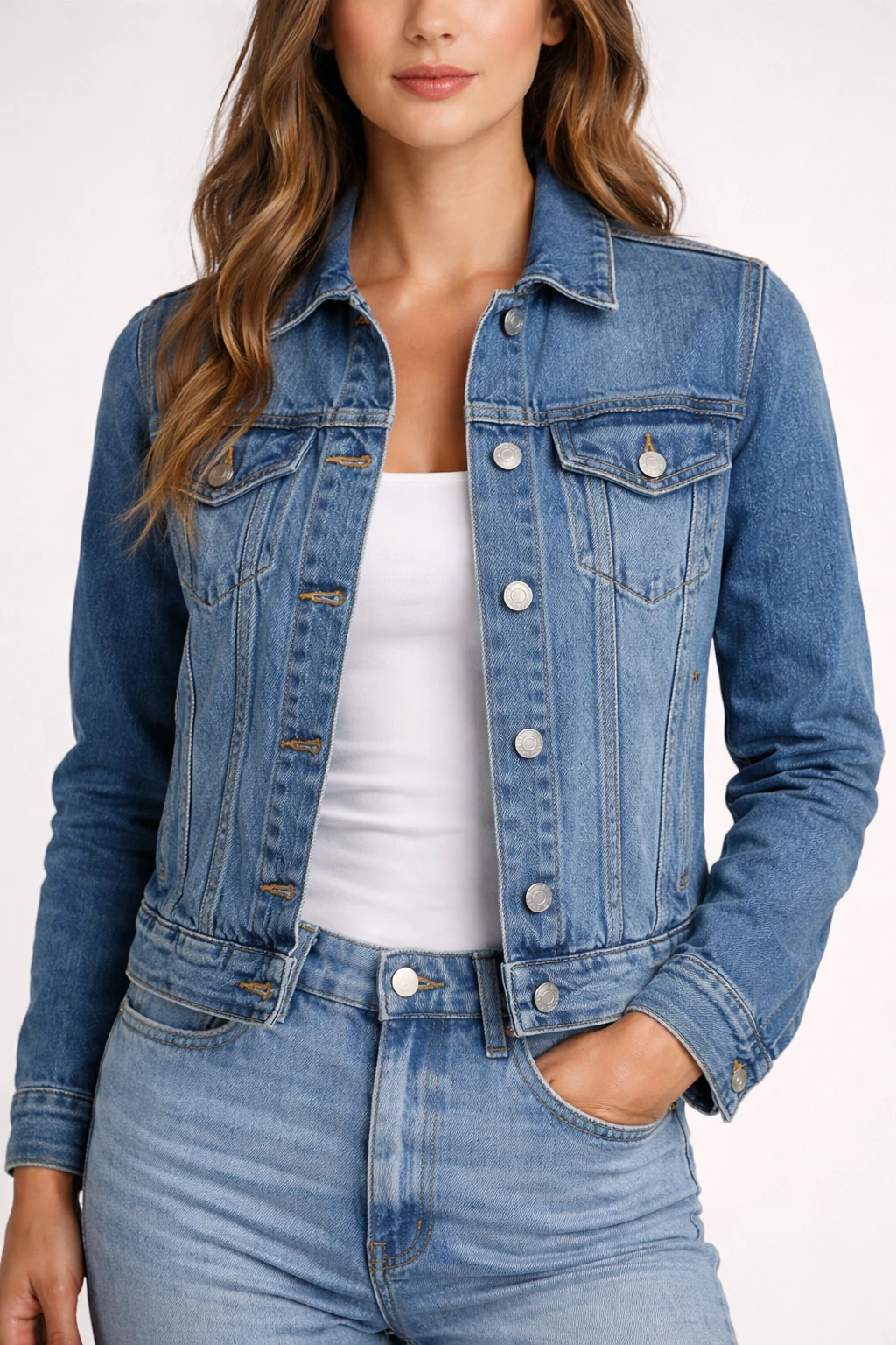 Classic blue denim jacket