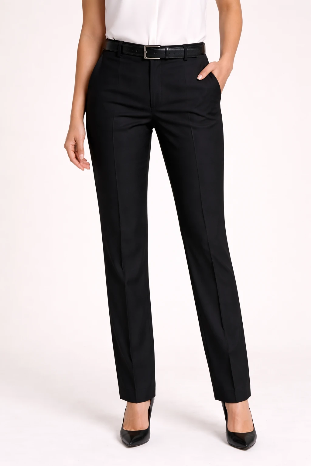 Black formal pants